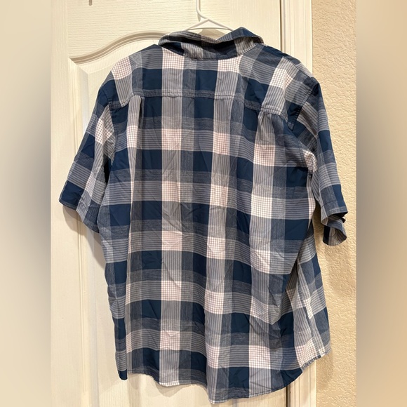 Orvis Button Front Camp Shirt. Blue plaid XL - Picture 7 of 9